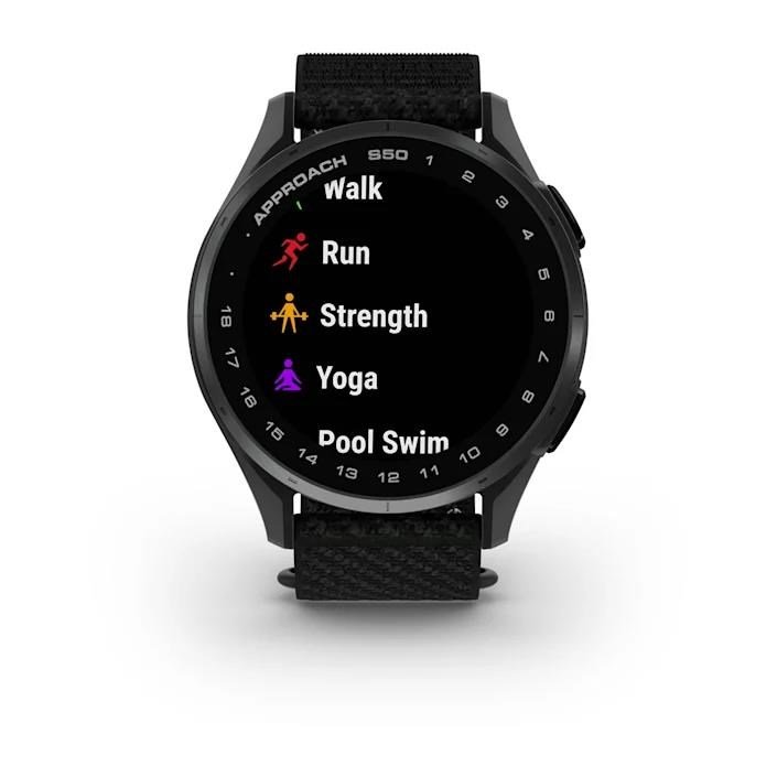 Garmin Approach S50 GPS montre, noir nylon/aluminium argent
