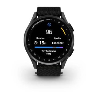 Garmin Approach S50 GPS montre, noir nylon/aluminium argent