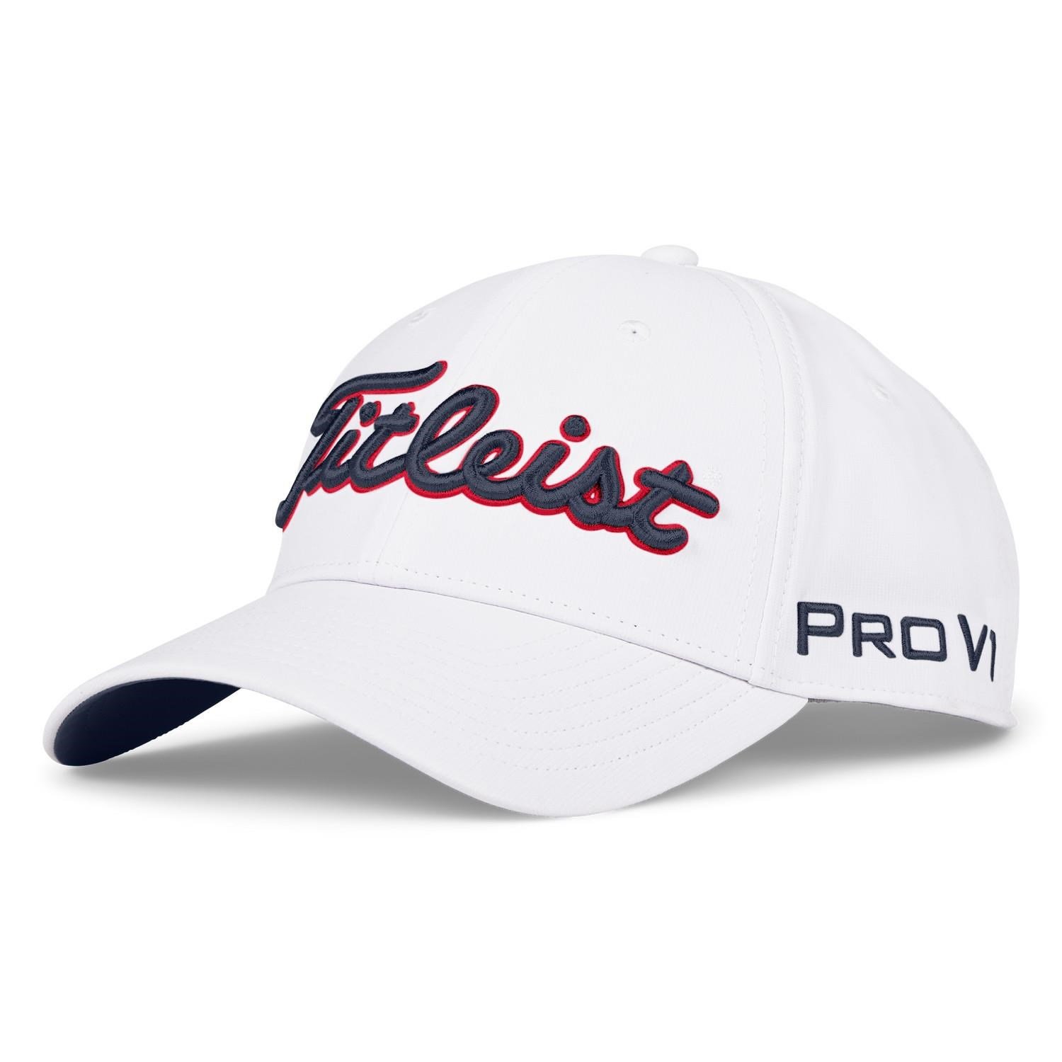 Titleist Tour Performance casquette homme, blanc/marine/rouge