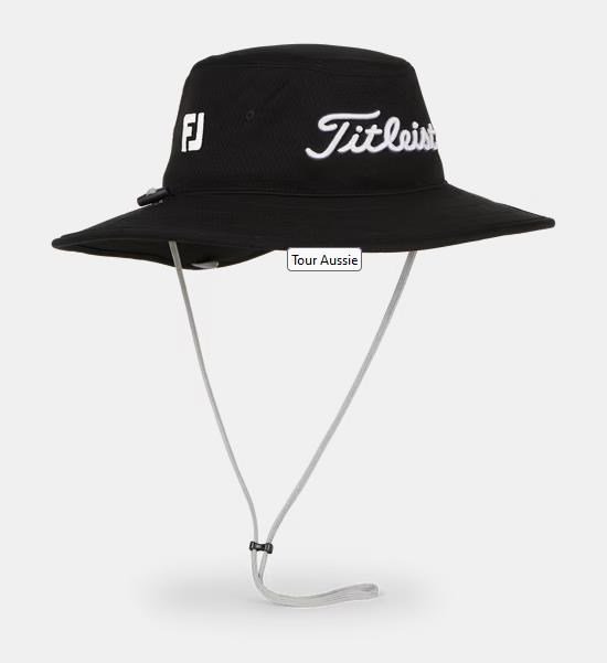 Titleist Tour Aussie chapeau homme, noir/blanc