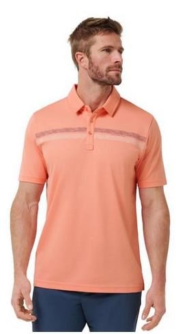 Travis Mathew Roaming Routes polo homme, coral fusion