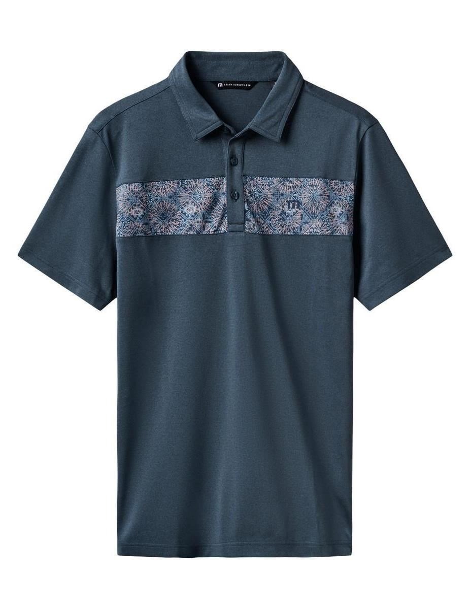 Travis Mathew Good Good Acropolis polo homme, mood indigo/vintage indigo
