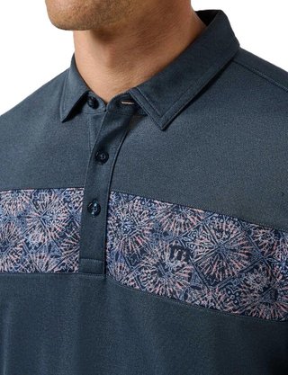 Travis Mathew Good Good Acropolis polo homme, mood indigo/vintage indigo