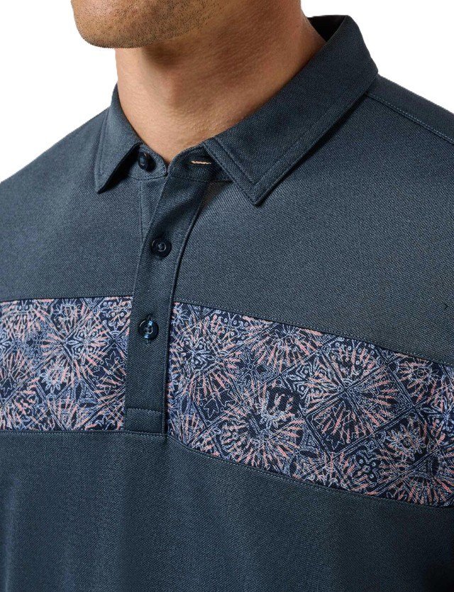 Travis Mathew Good Good Acropolis polo homme, mood indigo/vintage indigo