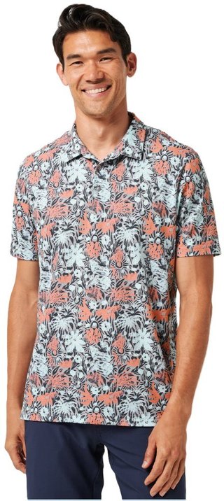 Travis Mathew Featherweight Sand polo homme, heather medium grey