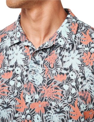 Travis Mathew Featherweight Sand polo homme, heather medium grey