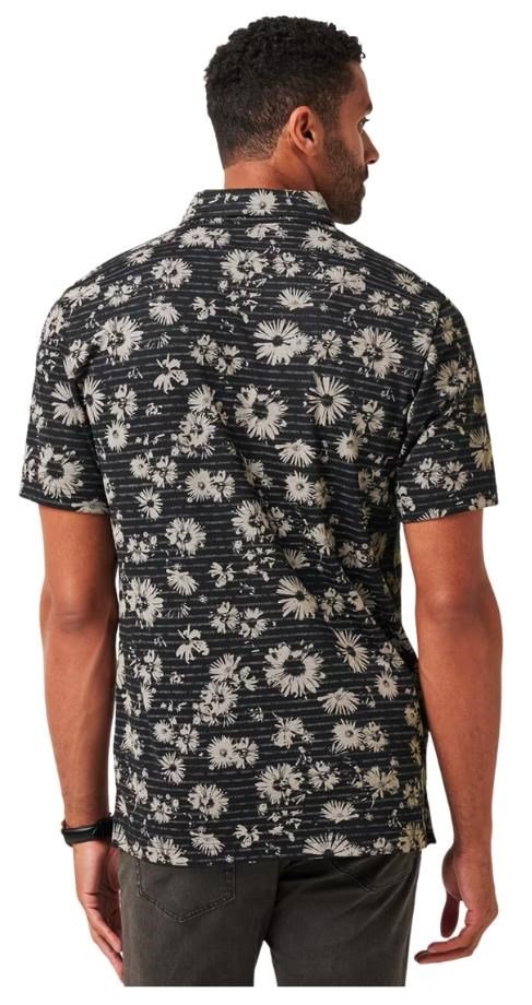 Travis Mathew Shaved Grove polo homme, noir