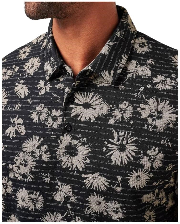 Travis Mathew Shaved Grove polo homme, noir