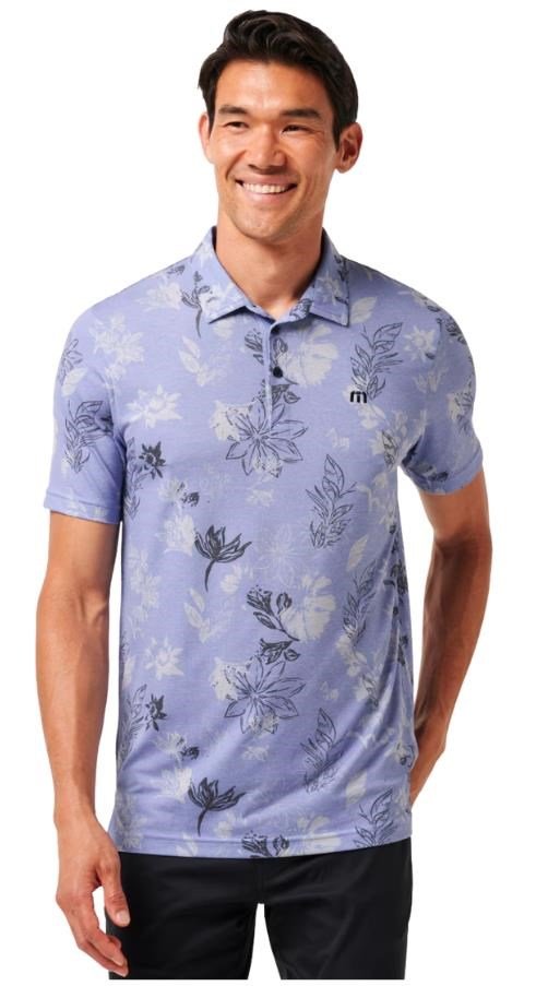 Travis Mathew Featherweight Cruise polo homme, heather violet storm