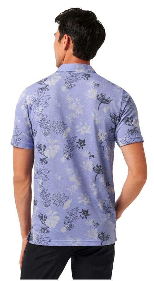 Travis Mathew Featherweight Cruise polo homme, heather violet storm