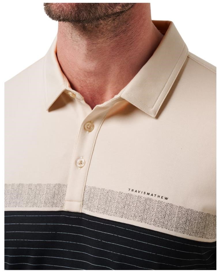 Travis Mathew Hang Glide polo homme, italian sand