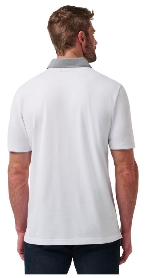 Travis Mathew Reservation Number polo homme, blanc