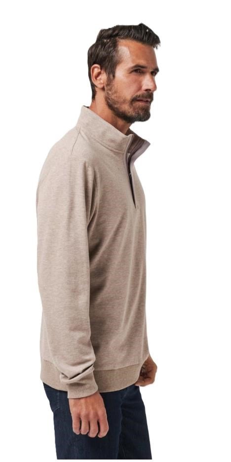 Travis Mathew CLOUD QUARTER ZIP 2.0 pull homme, portabella