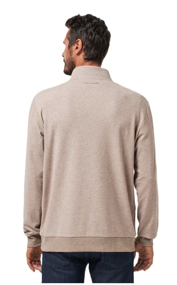 Travis Mathew CLOUD QUARTER ZIP 2.0 pull homme, portabella