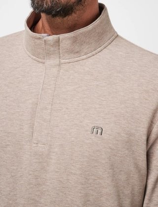 Travis Mathew CLOUD QUARTER ZIP 2.0 pull homme, portabella