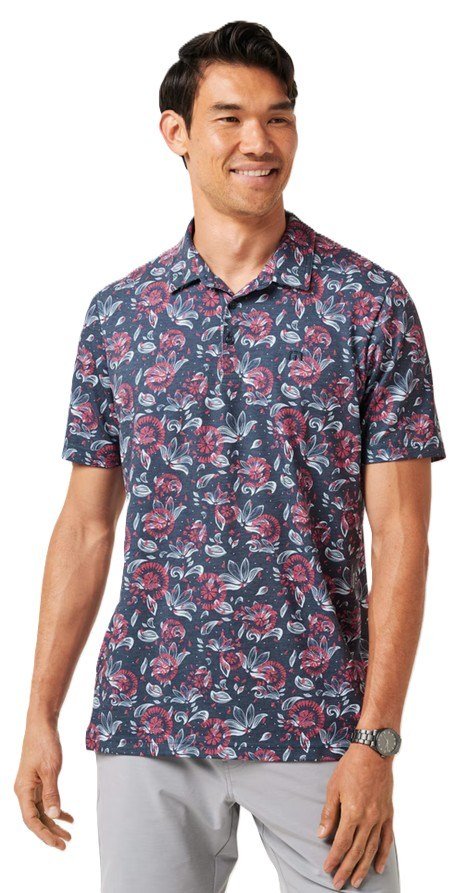 Travis Mathew FEATHERWEIGHT FLOURISH polo homme, mood indigo/vintage indigo