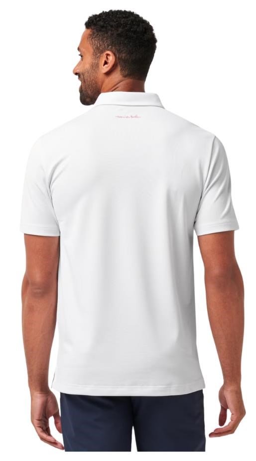 Travis Mathew Good Good Flourish polo homme, blanc