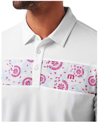 Travis Mathew Good Good Flourish polo homme, blanc