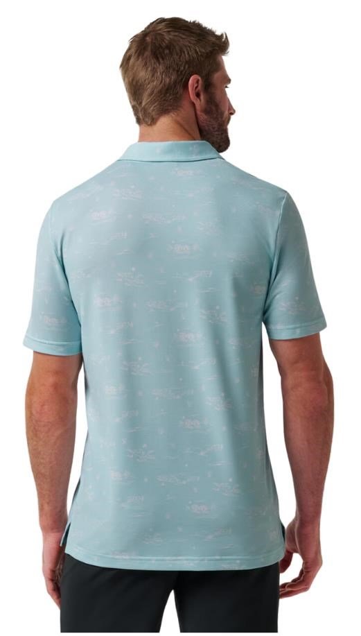 Travis Mathew Featherweight City polo homme, cory blue