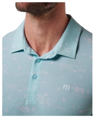 Travis Mathew Featherweight City polo homme, cory blue