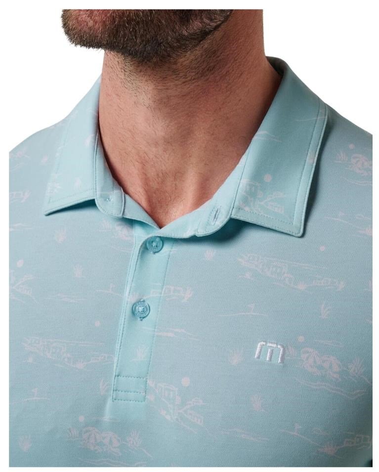 Travis Mathew Featherweight City polo homme, cory blue