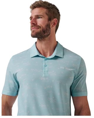 Travis Mathew Featherweight City polo homme, cory blue