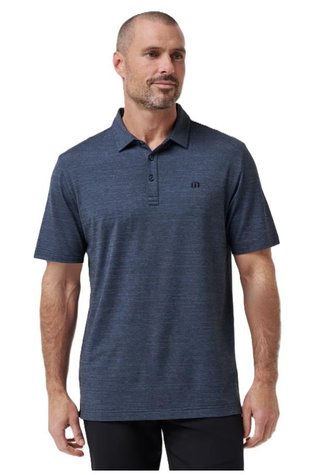 Travis Mathew The heater polo homme, vintage indigo/black