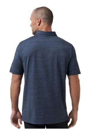 Travis Mathew The heater polo homme, vintage indigo/black