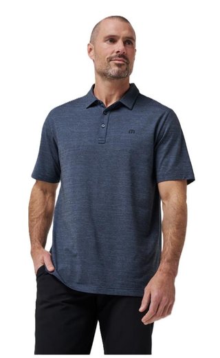 Travis Mathew The heater polo homme, vintage indigo/black