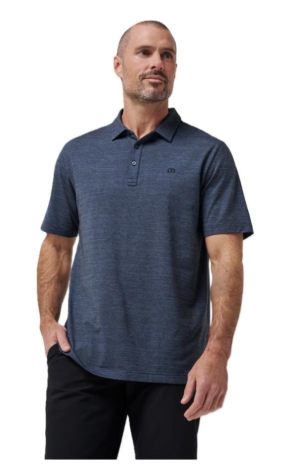 Travis Mathew The heater polo homme, vintage indigo/black