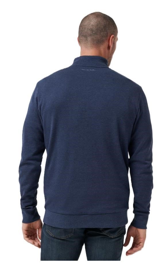 Travis Mathew CLOUD QUARTER ZIP 2.0 pull homme, heather blue