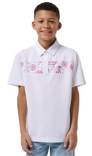 Travis Mathew Good Good Flourish junior polo, blanc