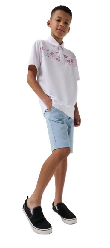 Travis Mathew Good Good Flourish junior polo, blanc