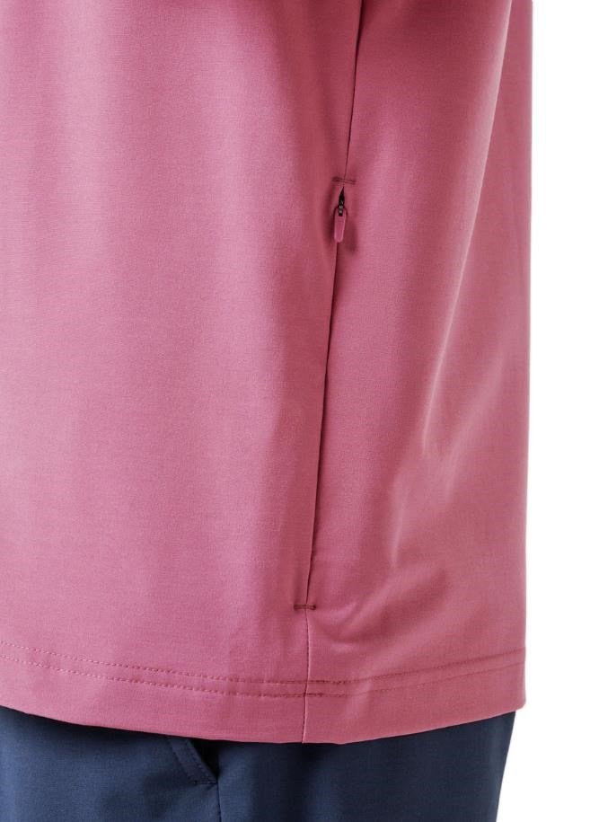 Travis Mathew Air Tram Quarter Zip hoodie homme, rose wine