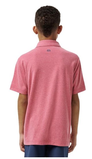 Travis Mathew FINAL CALL junior polo, rose wine