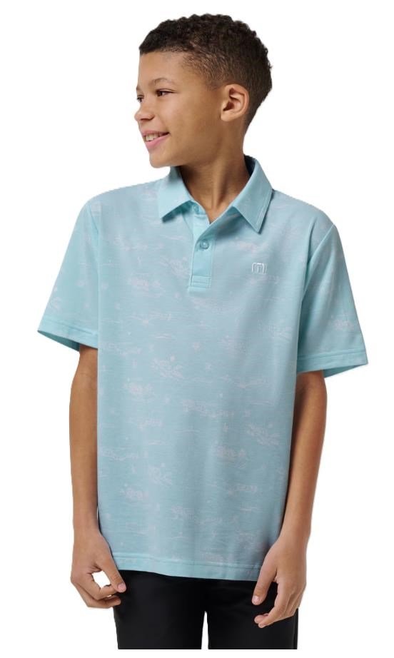 Travis Mathew TROPICAL ROAD junior polo, cory blue