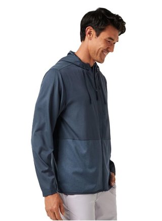 Travis Mathew Deepspace Full Zip hoodie homme, mood indigo/vintage indigo