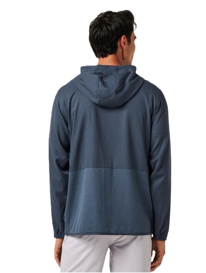 Travis Mathew Deepspace Full Zip hoodie homme, mood indigo/vintage indigo