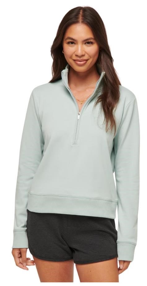 Travis Mathew Cloud Fleece Half-Zip sweat femme, ether