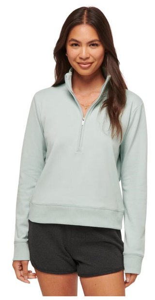 Travis Mathew Cloud Fleece Half-Zip sweat femme, ether