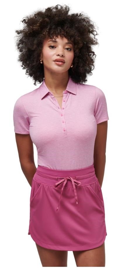 Travis Mathew Featherweight Active polo femme, heather red violet