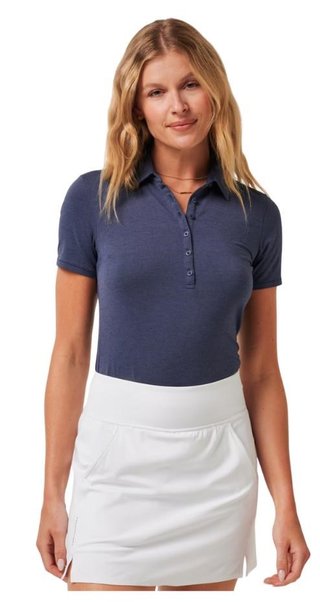 Travis Mathew Featherweight Active polo femme, heather navy blazer