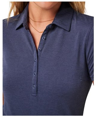 Travis Mathew Featherweight Active polo femme, heather navy blazer