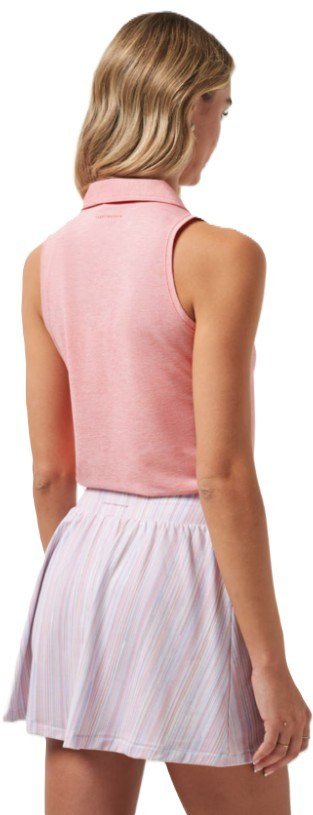 Travis Mathew Featherweight Active 2.0 Sleeveless polo femme, heather porcelain rose