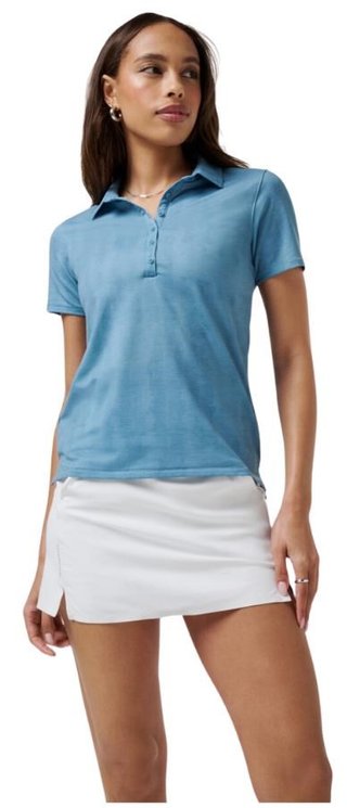 Travis Mathew Featherweight Active Printed polo femme, smoke blue multi