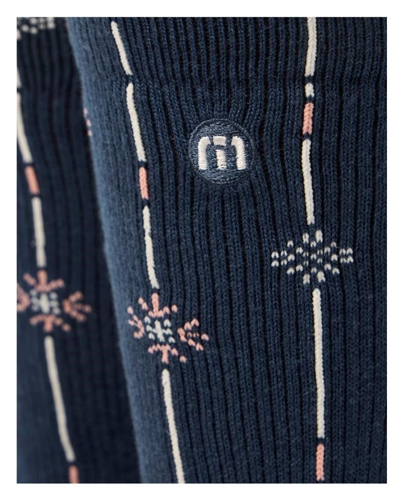 Travis Mathew Deco Crew chaussettes, mood indigo