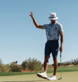 Callaway Bucket Hat chapeau homme, blanc/marine
