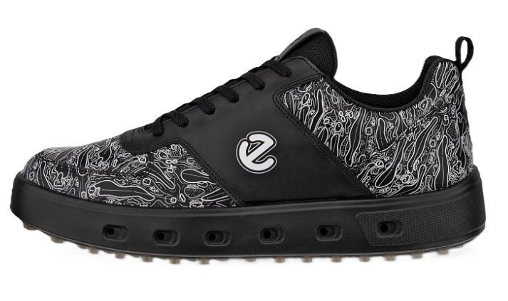 Ecco Street 720 chaussures de golf homme, noires