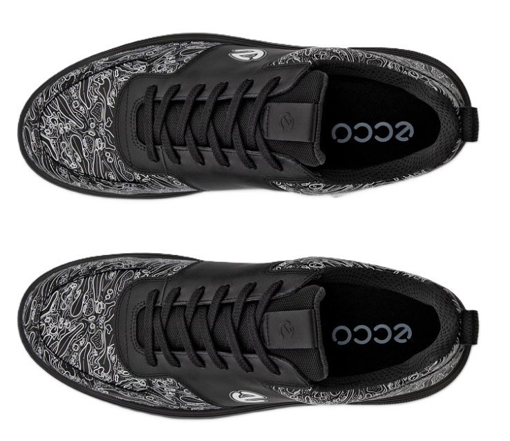 Ecco Street 720 chaussures de golf homme, noires