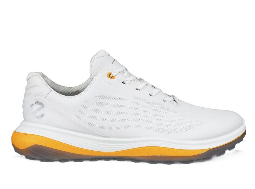 Ecco LT1 chaussures de golf homme, blanc/sunrise